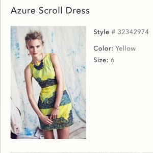 Azure Scroll Dress
